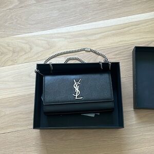 Medium YSL black Kate handbag brand new